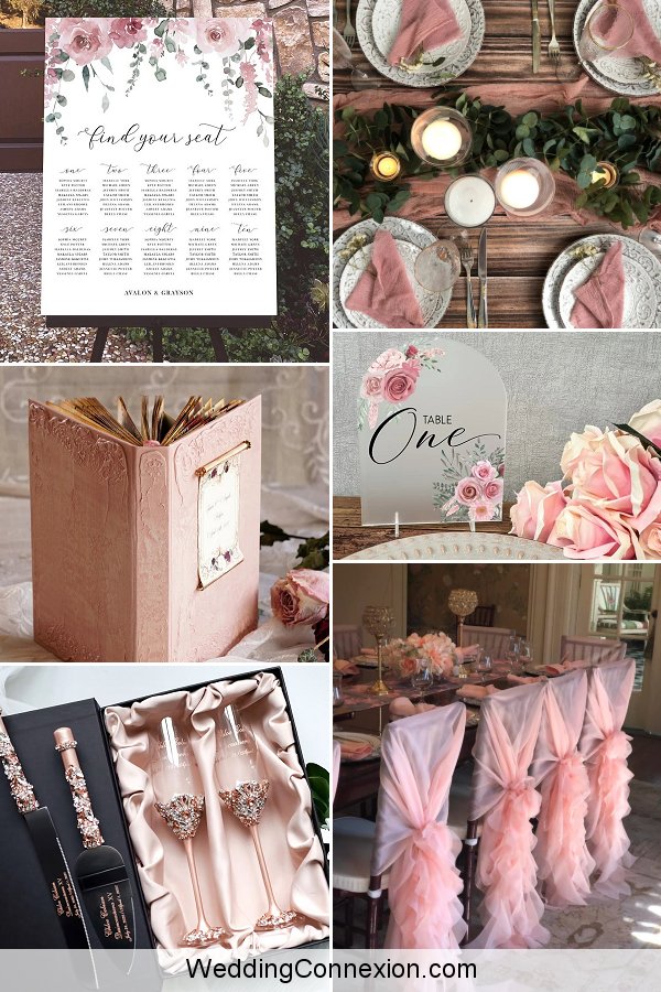 Shades of Pink Wedding Decor